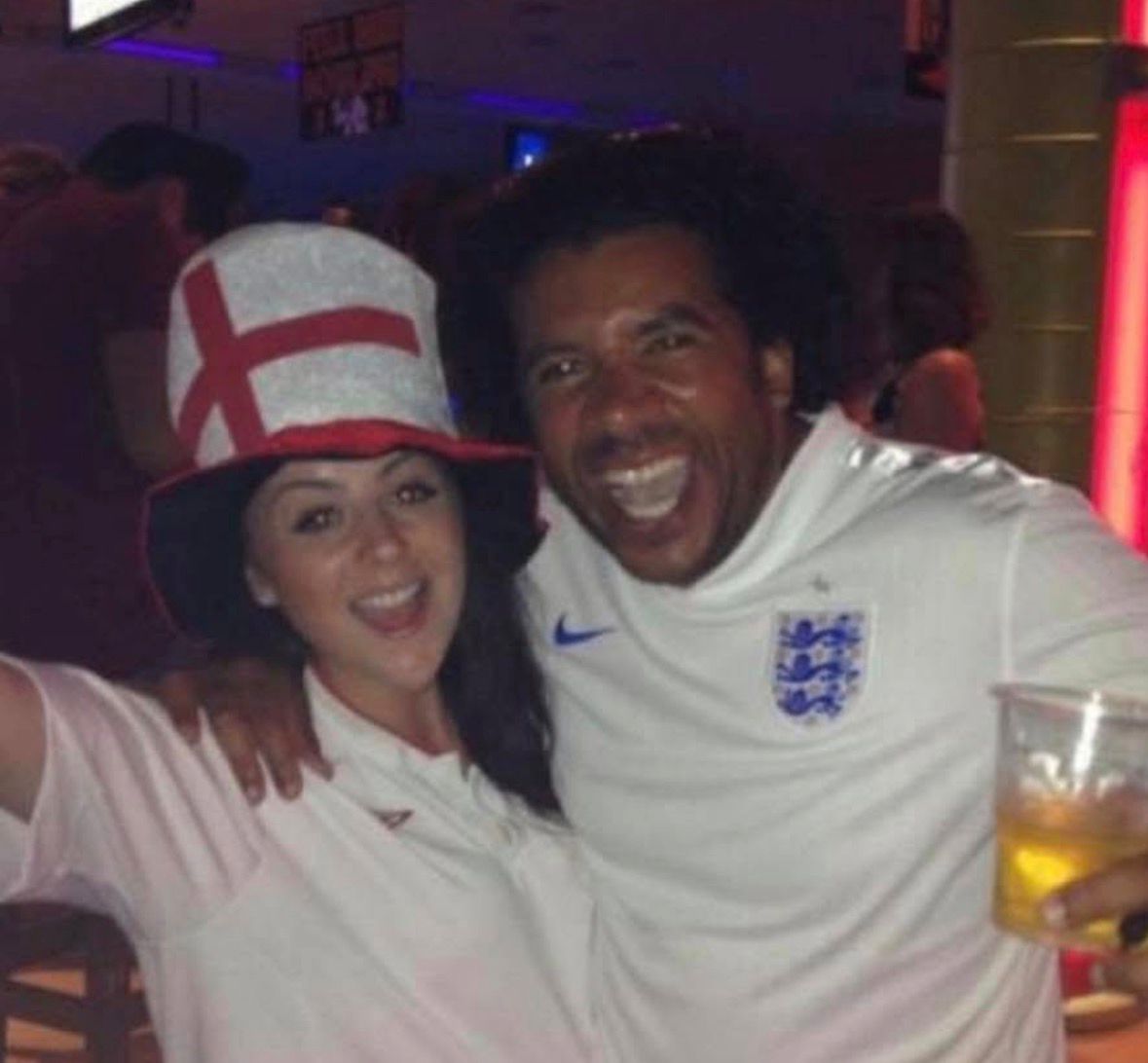 Wayne Cato as an England fan